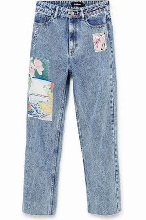 Desigual Vaquero Straight cropped japonés - - 34