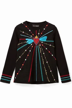 Desigual Camiseta corazón bordados - - 11/12