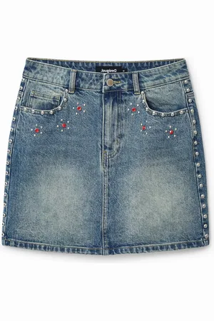 Desigual Minifalda tachuelas Johnson Hartig - - L