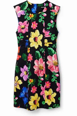 Desigual Vestido mini flores - - L