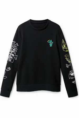 Desigual Sudadera arty print espalda - - S