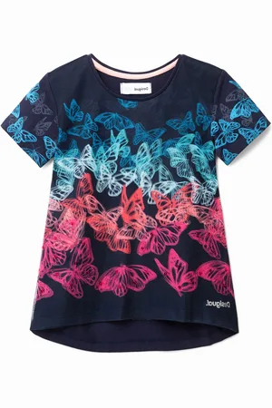 Desigual Camiseta corta mariposas multicolor - - 13/14