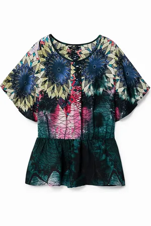 Desigual Blusa fruncido cintura - - L
