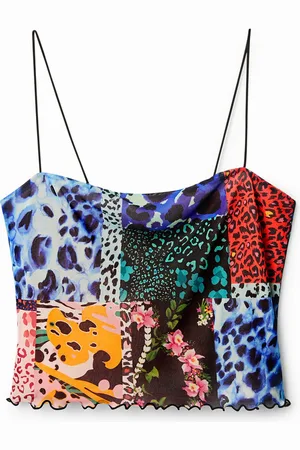 Desigual Top cropped patch - - L