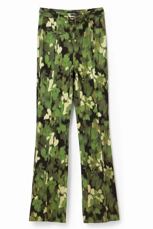 Desigual Pantalón Flare camo - - L