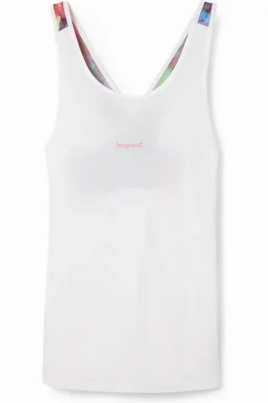 Desigual Camiseta tirantes sport flores - - L