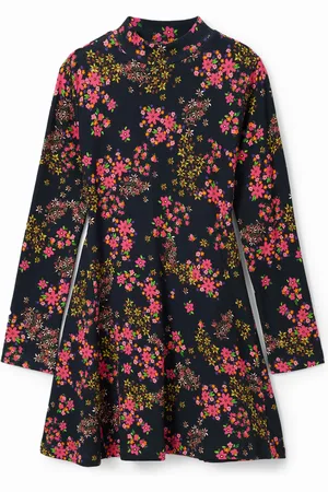 Desigual Vestido canalé flores - - 3/4