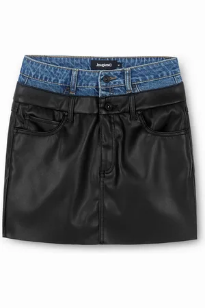 Desigual Minifalda slim doble cintura - - S