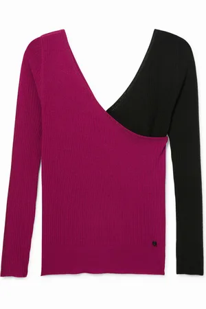 Desigual Jersey slim cuello pico 3 en 1 - - L