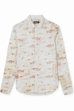Desigual Camisa algodón de popelín estampada - - M