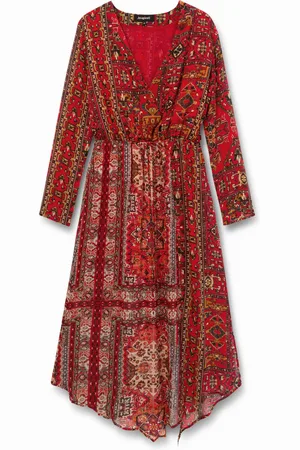 Desigual Vestido midi cenefas - - L