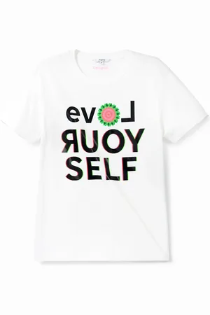 Desigual Camiseta LOVE YOURSELF - - L