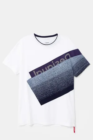 Desigual Camiseta texturas 100% algodón - - L