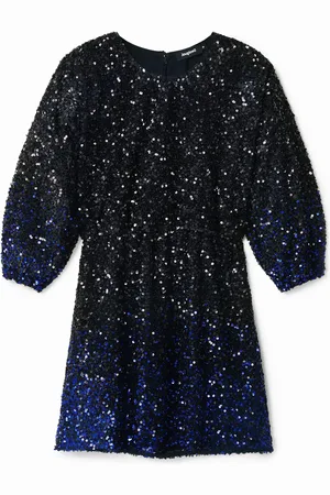 Desigual Vestido corto lentejuelas - - L
