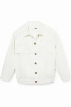 Desigual Cazadora vaquera ganchillo - - 11/12