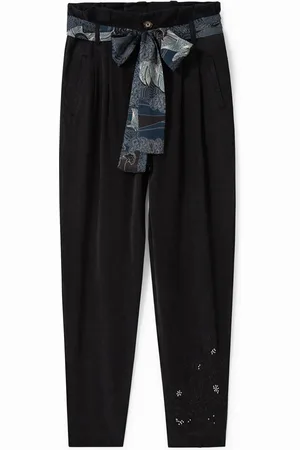 Desigual Pantalón pinzas pañuelo - - L