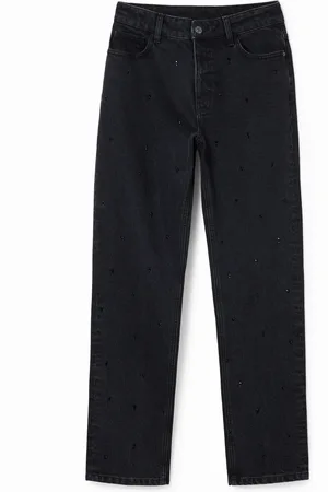 Desigual Vaqueros Straight strass - - 34