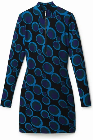Desigual Vestido slim corto círculos - - S