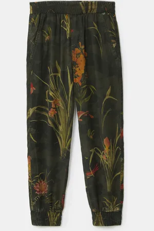 Desigual Pantalón jogger flores - - 11/12