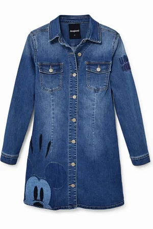 Desigual Vestido denim slim Mickey Mouse - - L