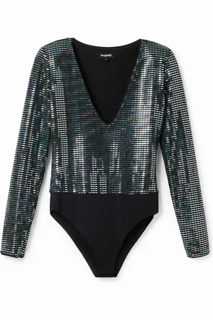 Desigual Body manga larga iridiscente - - L