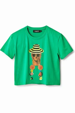 Desigual Camiseta cropped arty - - L