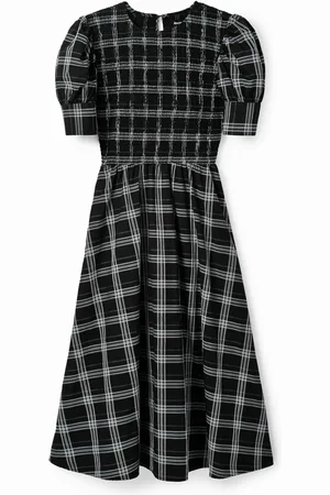 Desigual Vestido midi cuadros - - L