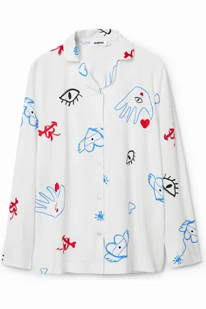 Desigual Camisa pijama corazones - - S