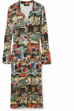 Desigual Vestido midi tapestry M. Christian Lacroix - - M