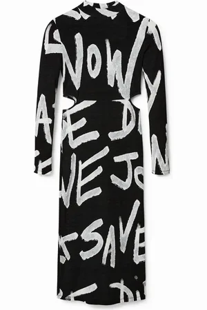 Desigual Vestido midi Manifesto - - L