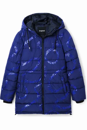 Desigual Abrigo largo padded texto - - M