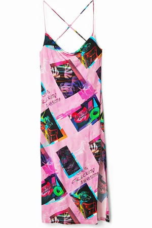 Desigual Vestido midi street art - - L
