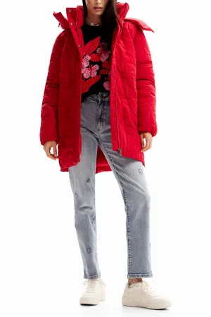 Desigual Abrigo acolchado cremalleras - - L