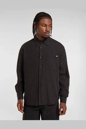 Dickies Camisa De Manga Larga A Rayas Service Hombre