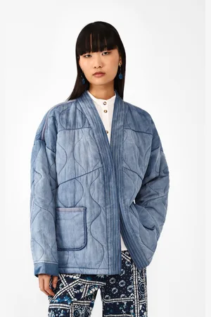 Dixie Cazadora oversize de 100 % algodón monocolor con bolsillos aplicados
