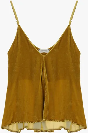 Dixie Camiseta efecto terciopelo de tirantes finas