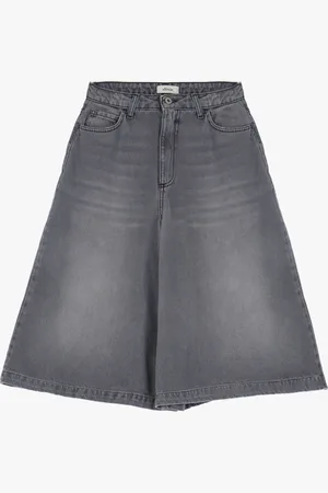 Dixie Bermudas vaqueros amplios con corte acampanado