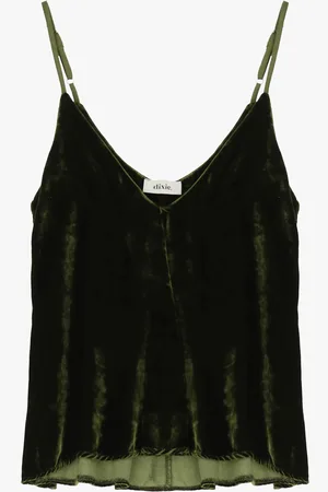 Dixie Camiseta efecto terciopelo de tirantes finas