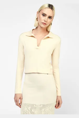 Dixie Suéter con cuello polo elegante