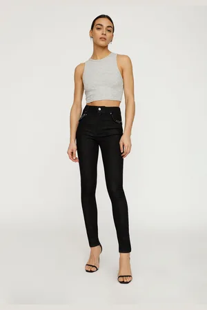 Dixie Jeans ajustados con detalles trenzados