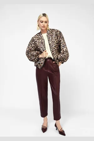 Dixie Pantalones de cintura alta con pliegues