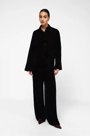 Dixie Pantalones palazzo con cintura alta