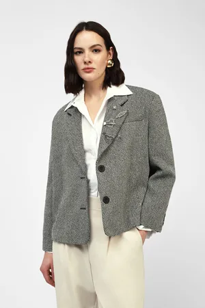 Dixie Blazer con botones de pata de gallo