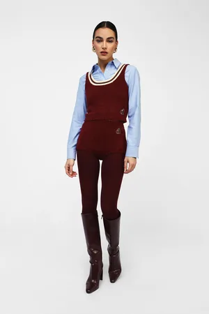 Dixie Pantalones cortos de punto cintura alta logo