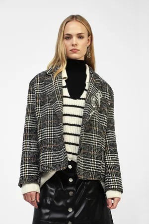 Dixie Blazer tartan con broches