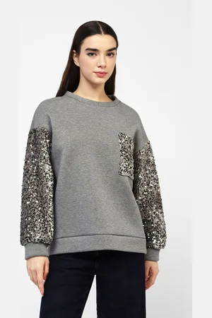 Dixie Sudadera con mangas largas y bolsillo de lentejuelas