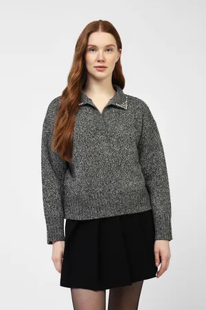 Dixie Suéter con cuello polo y detalles