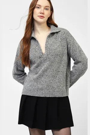 Dixie Suéter con mangas largas y cuello polo