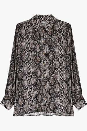 Dixie Camisa con estampado de serpiente