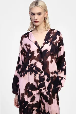 Dixie Blazer oversize con estampado abstracto